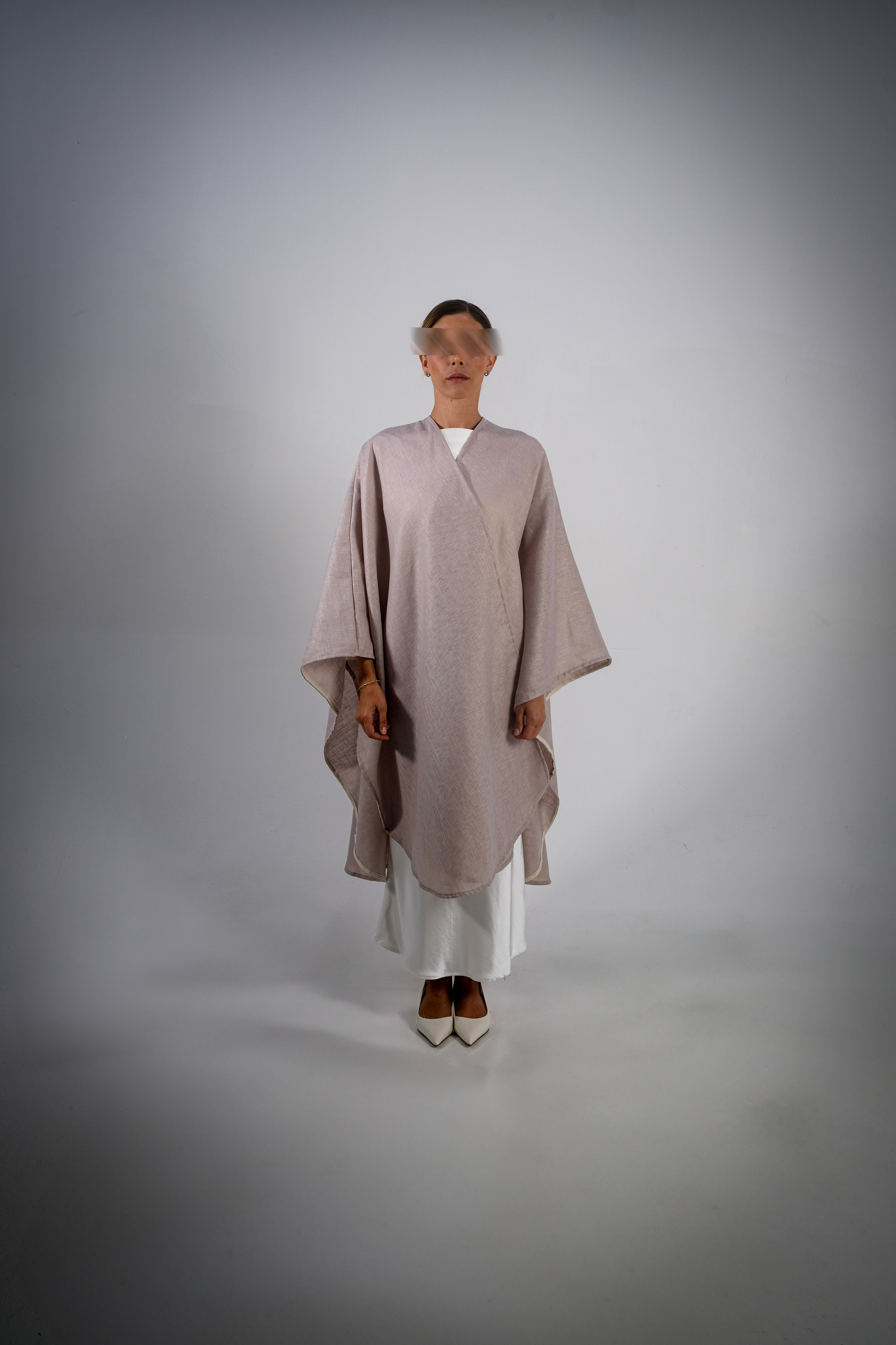 Dusty Lilac Linen Abaya