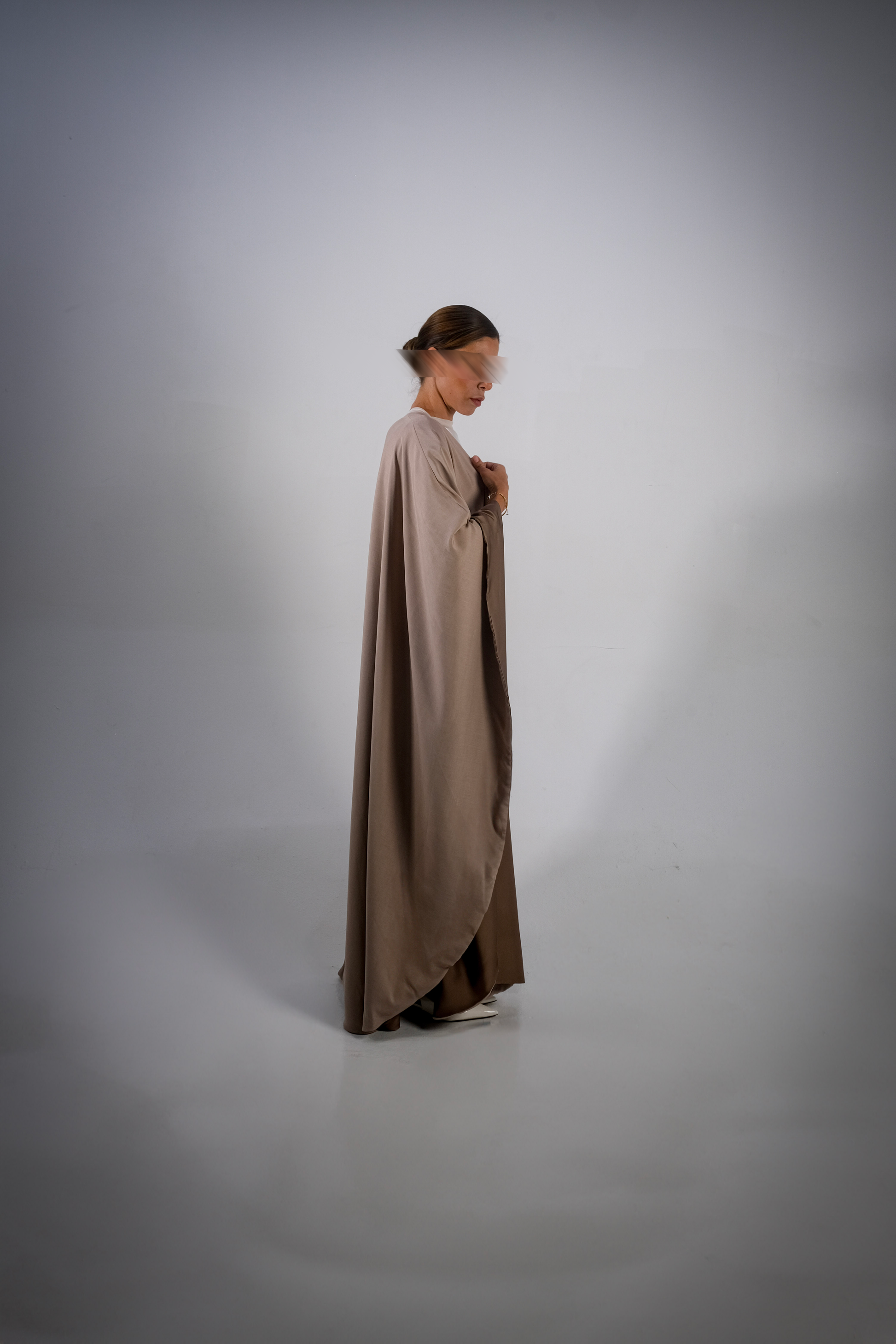Mocha Silky Satin Reversible Abaya