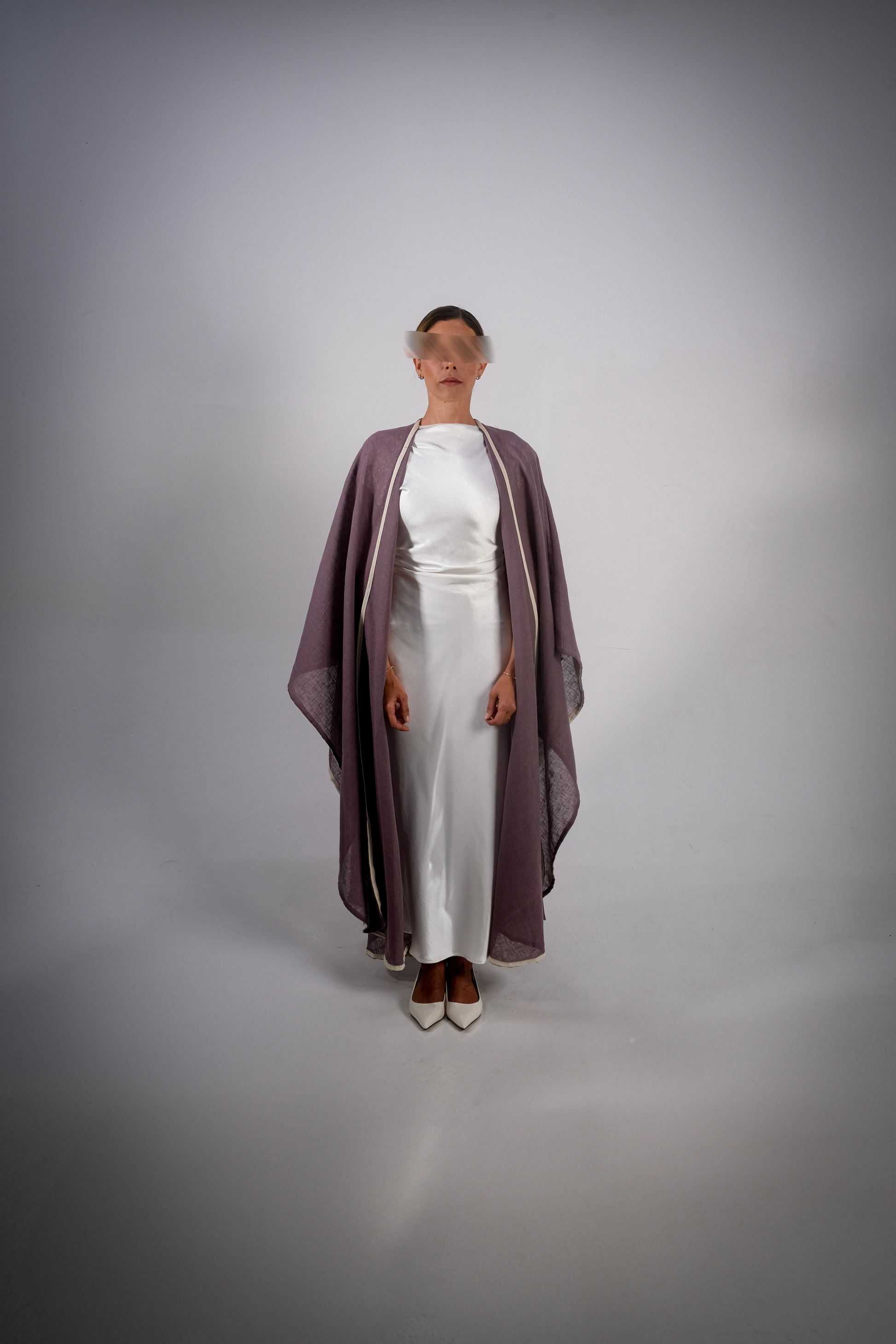 Plum Linen Abaya