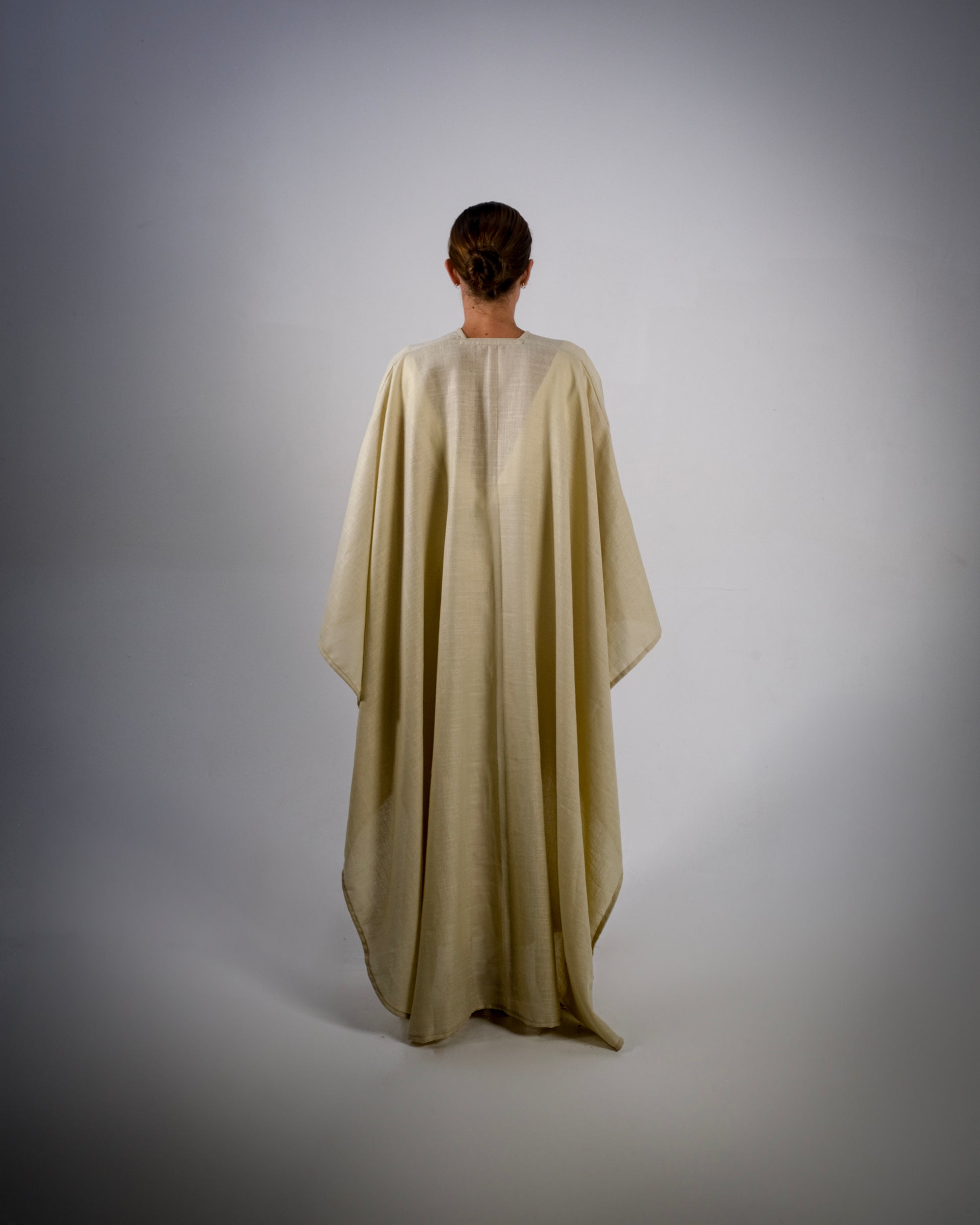 Wheat Linen Abaya