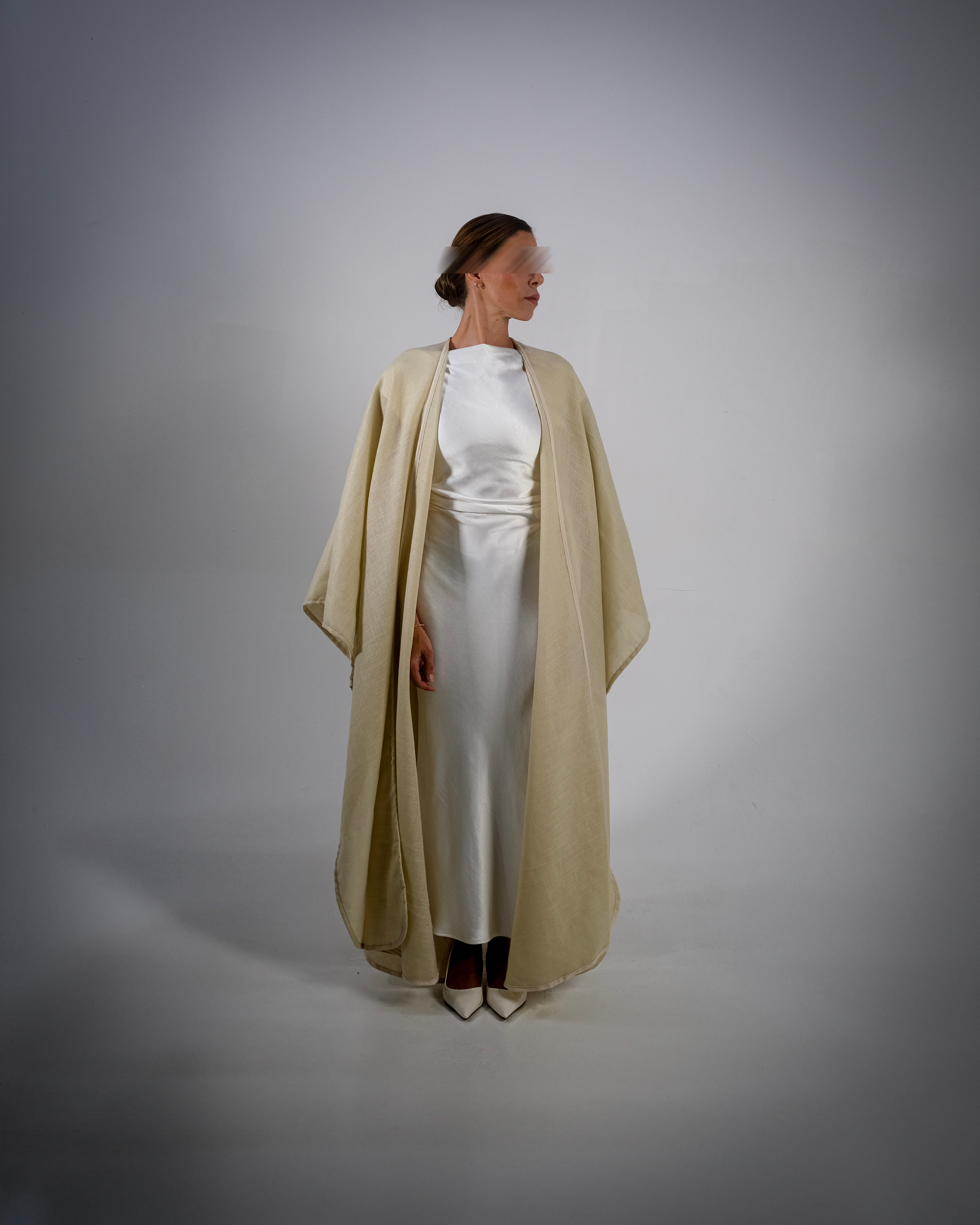 Wheat Linen Abaya