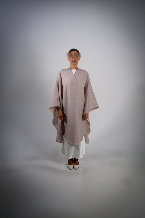 Dusty Lilac Linen Abaya