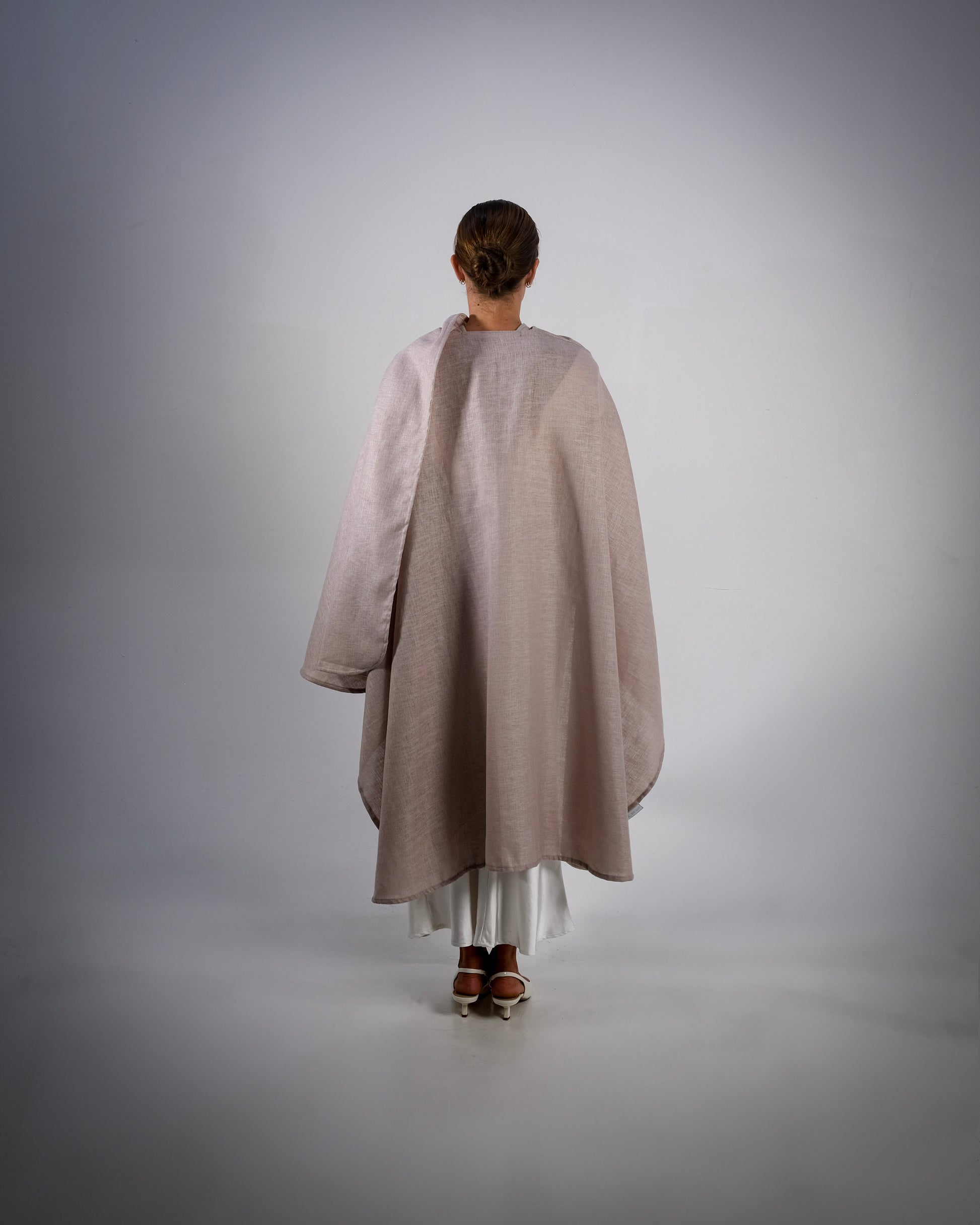 Dusty Lilac Linen Abaya
