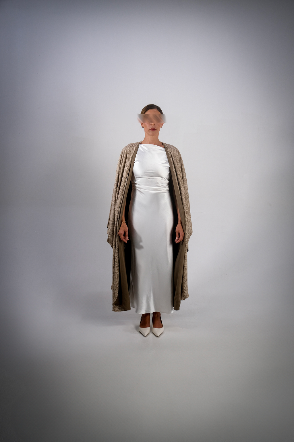 Olive Print Cotton Reversible Abaya