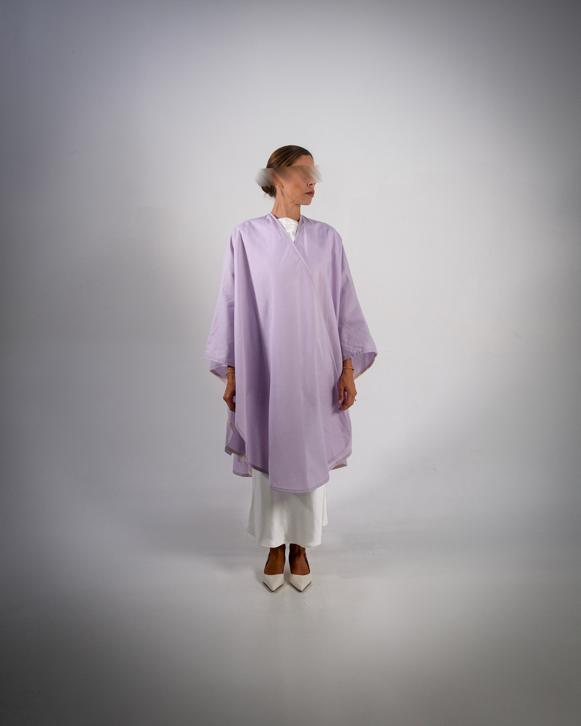 Lilac Linen Abaya