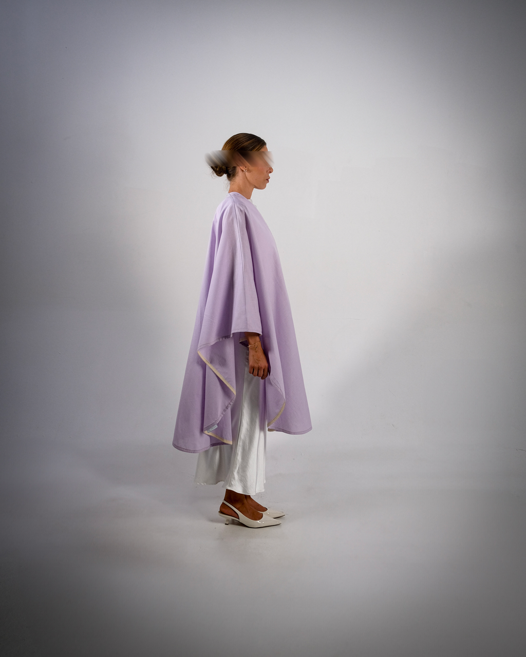 Lilac Linen Abaya