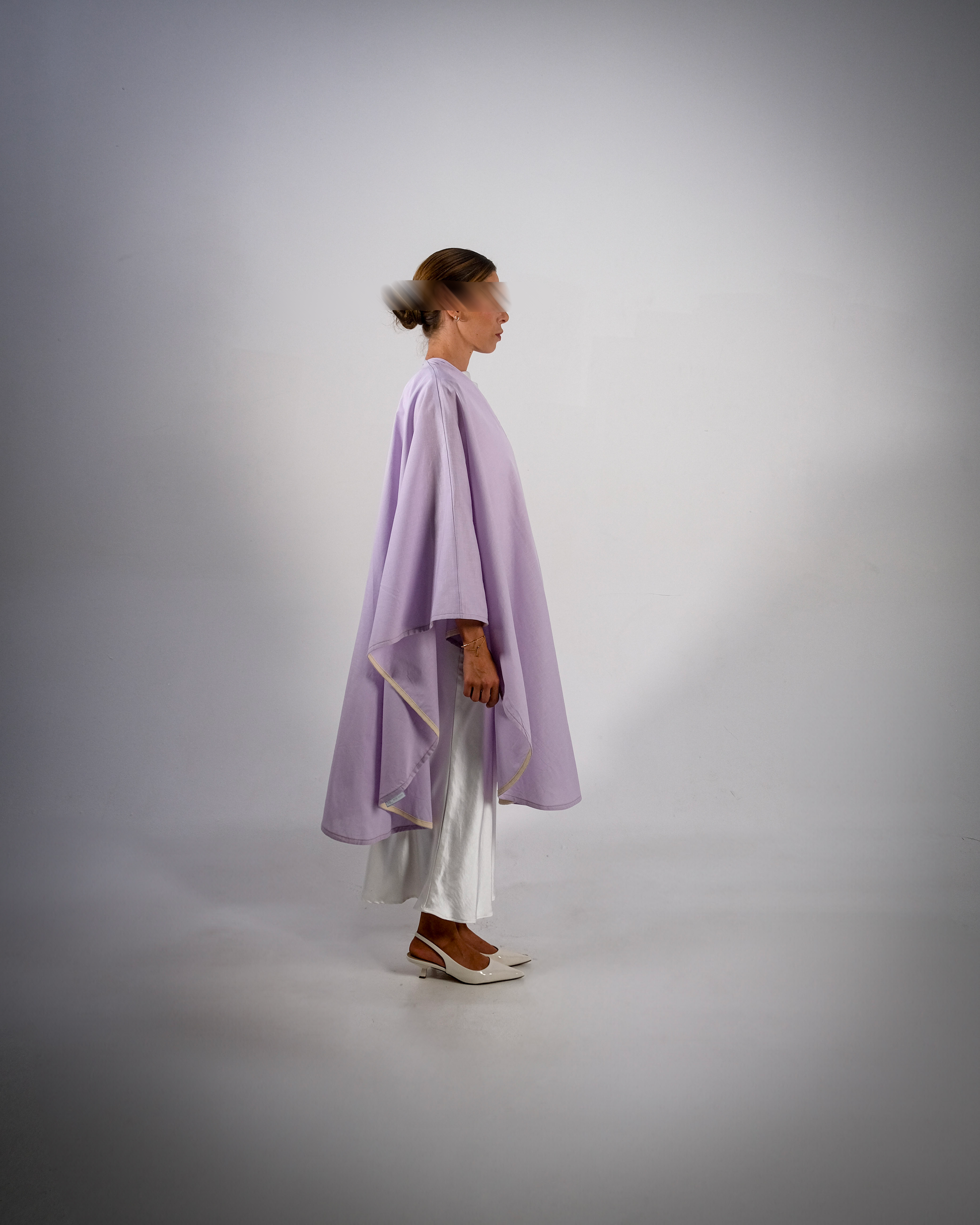 Lilac Linen Abaya