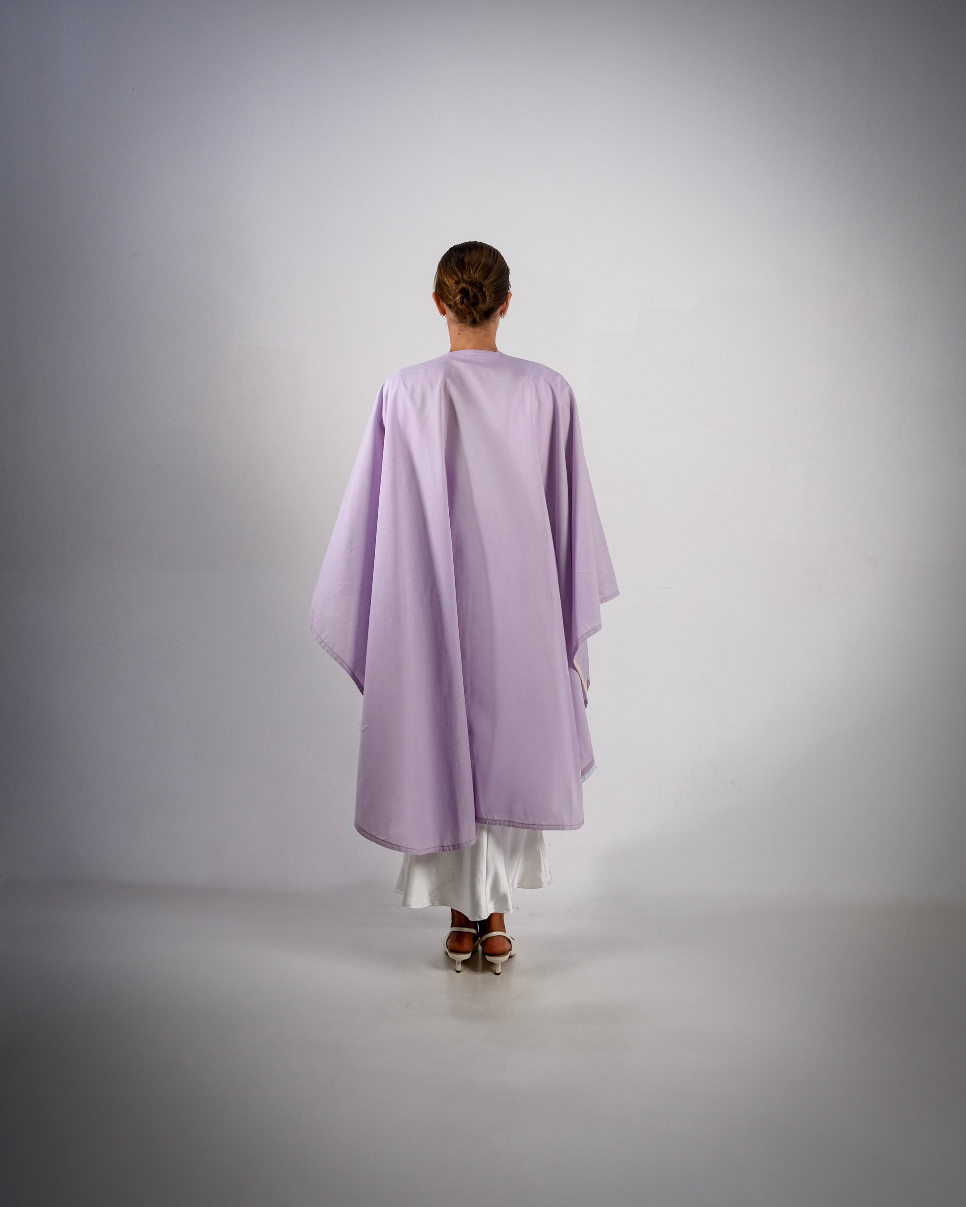 Lilac Linen Abaya