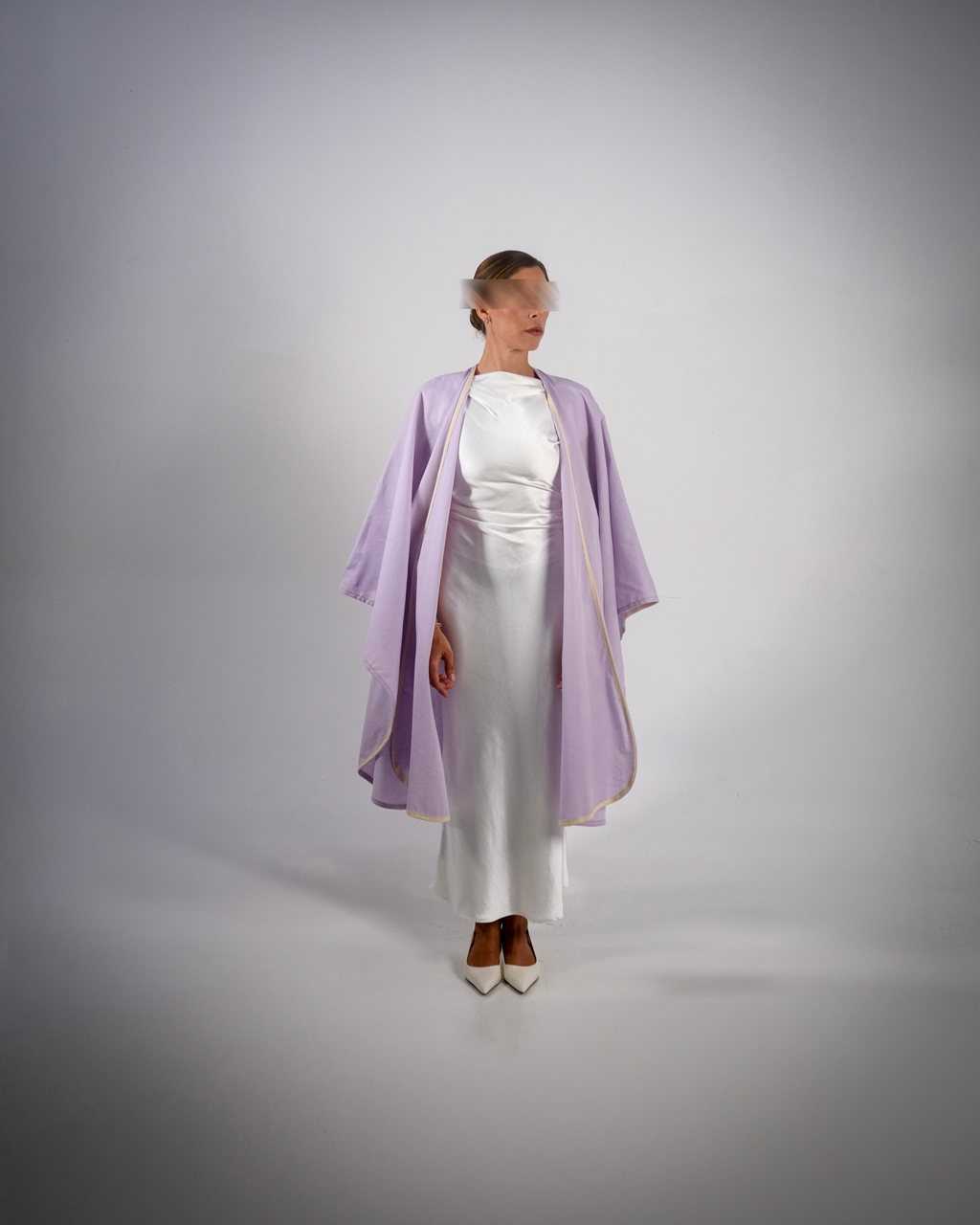 Lilac Linen Abaya