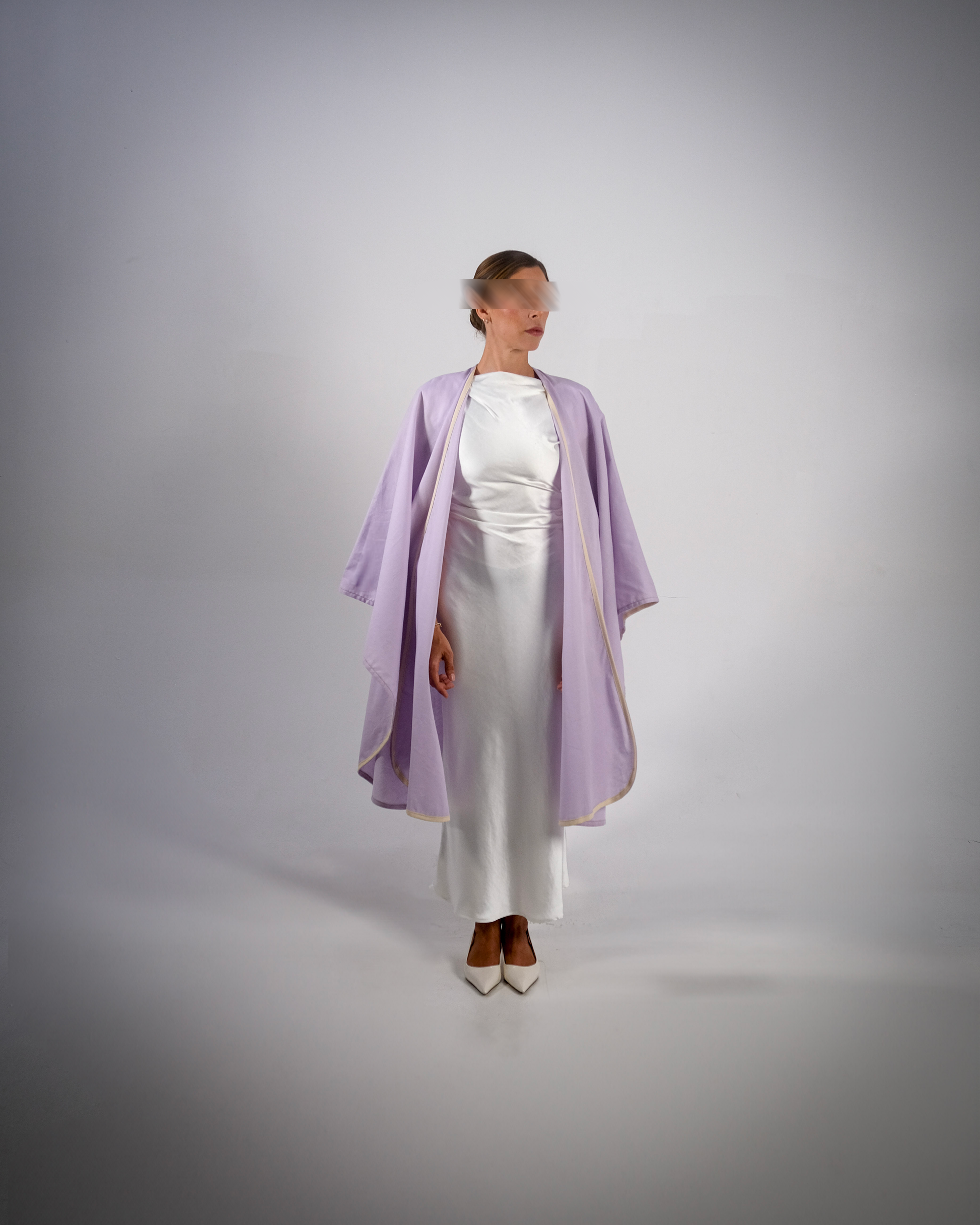 Lilac Linen Abaya