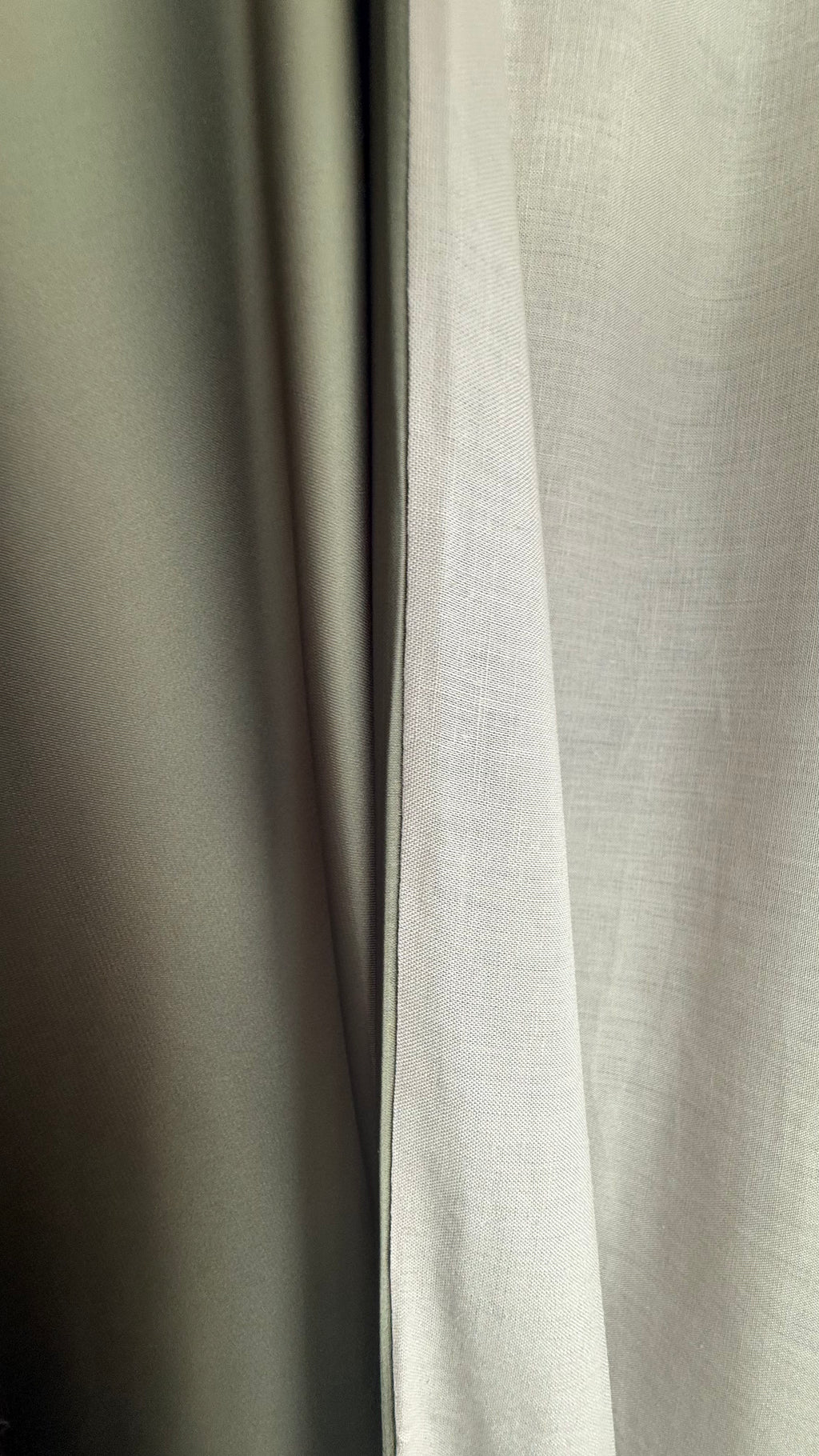 Olive Silky Satin Reversible Abaya - SOLD